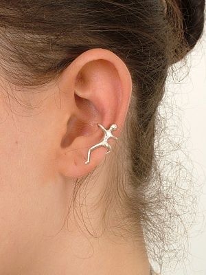 Wire ear cuff idea Man Earring, Earring Cuff, Ear Earrings, Silver Ear Cuff, Mommy Style, Men Earrings, Cool Necklaces, Ear Cuffs, Cuff Earrings