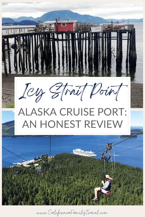 Icy Strait Point Alaska Cruise Port: An Honest Review - California Family Travel Icy Strait Point Alaska, Scrapbooking Alaska, Cruise Tips Royal Caribbean, Alaska Cruise Ports, Alaska Cruise Tips, Whale Watching Cruise, Canada Cruise, Alaskan Wilderness, North To Alaska