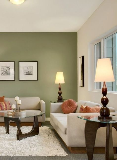 What Goes With Sage Green, Purple Curtains Living Room, Green Room Colors, Sage Living Room, Green Walls Living Room, Dining Room Wall Color, Wall Color Combination, Color Palette Living Room, Family Room Colors