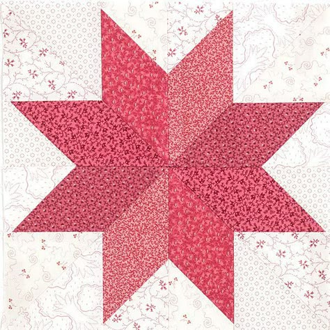 Lemoyne Star Quilt, Calico Quilt, Lemoyne Star, Mccalls Quilting, Block Quilts, Stars Quilt, Quilting Blocks, Quilting Videos, Quilt Block Patterns Free