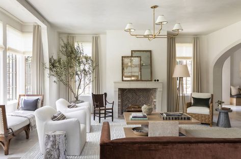 How to Care for an Olive Tree Indoors — These Expert Tips Will Keep Your Plant Thriving All Year-Round French Country Interiors, Marie Flanigan, Black Floor Tiles, Country Interiors, English Cottage Garden, Coastal Bedrooms, Modern Cabin, Olive Tree, Linen Shades