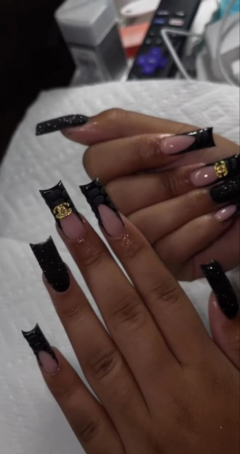 Her Nails, Unique Acrylic Nails, Nail Sets, Square Acrylic Nails, Birthday Nails, Nails Toes, Fire Nails, Acrylic Nails Coffin, Pretty Acrylic Nails