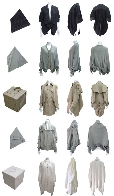 2009 S/S COLLECTION "○△□" Modular Fashion, Zero Waste Fashion, Fashion Vocabulary, Functional Fashion, Flats Patterns, Future Fashion, Costume Design, Build Your Own, Ponchos