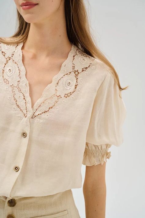 Recommended – Linennaive Luxury Linen Blouse With Floral Embroidery, Luxury Spring Cotton Blouse, Luxury Linen Embroidered Blouse, Luxury Linen Top With Floral Embroidery, Medieval Shirts Women, Medieval Clothing Shirts & Tops, Linen Women Shirt Fantasylinen, Medieval Blouse, Beige Cottagecore