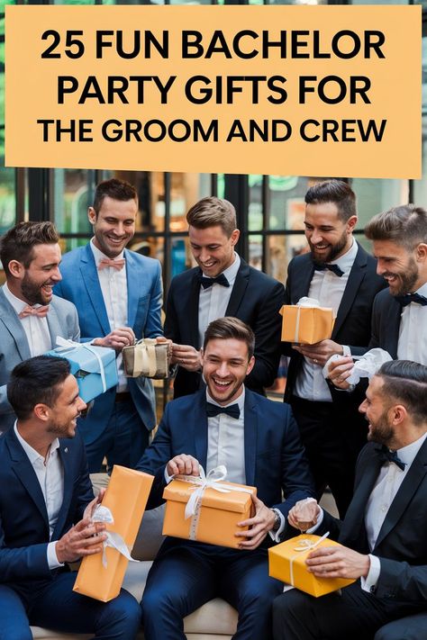 Bachelor party gift ideas for thoughtful and creative options. Gifts For The Groom, Party Gift Ideas, Bachelor Party Gifts, The Bachelor, Groom And Groomsmen, The Groom, Bachelor Party, Party Gifts, A Good Man