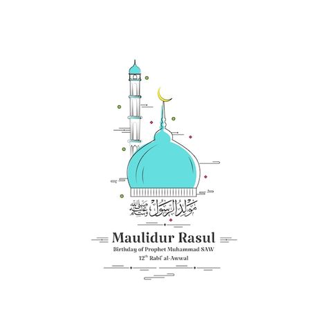 Mawlid annabi or maulidur rasul poster i... | Premium Vector #Freepik #vector #prophet-muhammad #quran #prophet #islamic-ramadan Maulidur Rasul 2023, Salam Maulidur Rasul Poster, Maulidur Rasul Poster, Maulid Nabi, Islamic Ramadan, Poster Illustration, Prophet Muhammad, Premium Vector, Ramadan