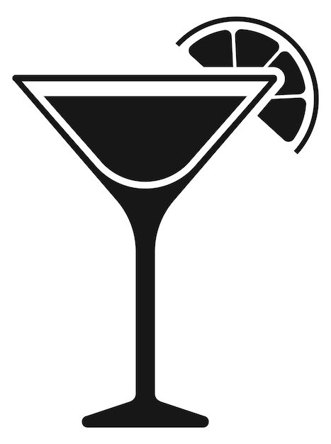 Black Icon, Cosmopolitan, Premium Vector, Graphic Resources, Alcoholic Drinks, Drinks, Black