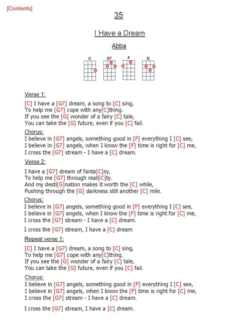 35. I Have a Dream - Abba 4 Chord Ukulele Songs, Ukelele Songs With Chords, Put Your Records On Ukulele Chords, Im Yours Ukulele Chords Strum, Abba Ukulele Chords, Ukulele Songs Popular, Abba Piano Notes, Abba Songs Lyrics, Akordy Na Ukulele