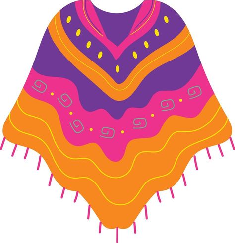 Mexican poncho illustration element Advertisement Illustration, Creative Advertising Design, Creative Advertising, Advertising Design, Peru, Vector Free, Clip Art, Blue, Design