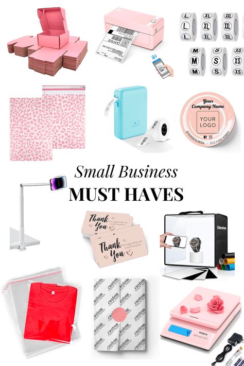 The Ultimate Checklist for Small Business Essentials - JOYFUL OASIS Ideas For A Small Business Products, Small Beauty Shop Ideas, Small Business Materials, Small Business Must Haves Products, Small Business Ideas 2024, Small Business Necessities, Small Bussines Idea Craft, Small Business Merch Ideas, Small Business Packaging Ideas Branding