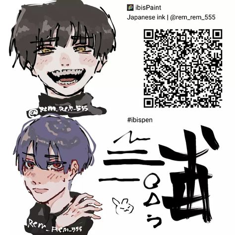 hello :3 new ibispaint brushes + anime boy fanart All In One Brush Ibis Paint, Ibispaint Brushes Sketch, Ibispaintx Brushes Qr Code, Sketch Brush Ibispaint Code, Brush Codes Ibispaint, Brush For Ibispaint, Ibispaint X Brushes Qr Code, Ibispaint X Brushes, Brushes For Ibispaint