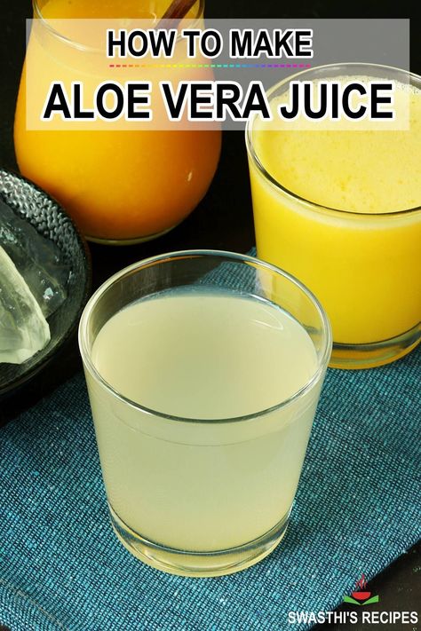 Homemade Aloe Vera Juice, Diy Aloe Vera Juice To Drink, Aloe Juice Recipe, How To Make Aloe Vera Juice, Aloe Drink Recipe, Aloe Vera Drink Recipe, Aloe Vera Drink Benefits, Aloe Water Recipe, Aloe Vera Juice Recipes