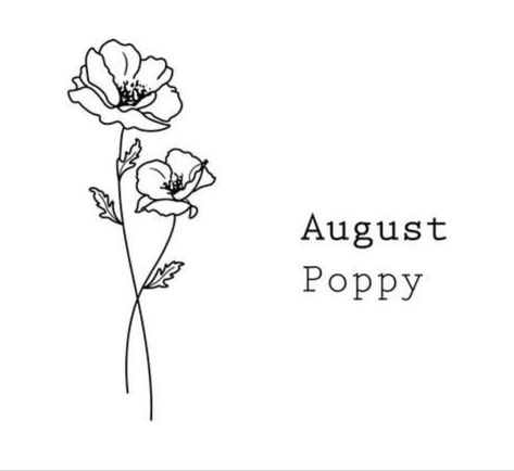 Black And White Poppy Tattoo, Sara Tattoo, Floral Anatomy, Anatomy Tattoo, Pretty Tattoo, Outline Tattoo, Virgo Tattoo, Poppies Tattoo, Birth Flower Tattoos