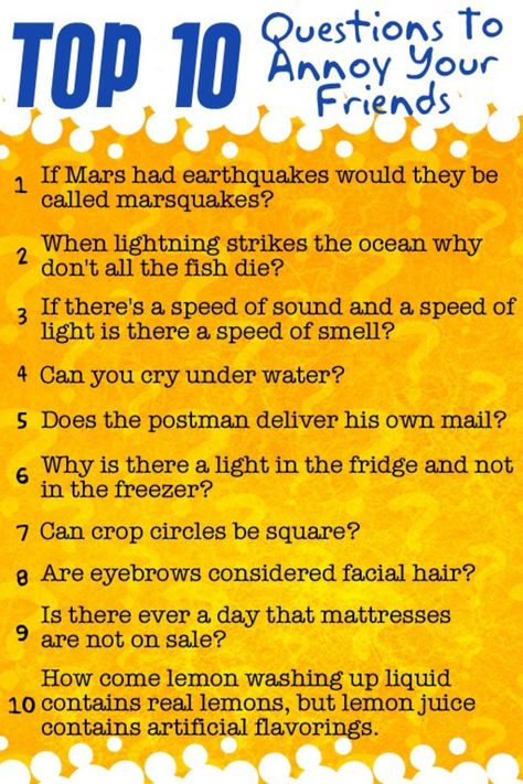 Annoy your friends and family with these questions!! Hahaha!! <3 Funny Philosophical Questions, Asking People Unanswerable Questions, Unanswerable Questions, Speed Dating Questions, Weird Questions To Ask, Funny Trivia Questions, Bff Questions, Funny Questions To Ask, Bff Quizes