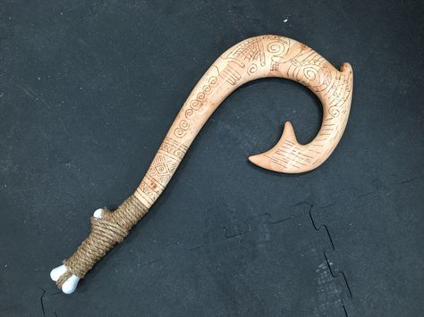 A one of a kind gift for a one of a kind kid! From the Disney Movie Moana! Maui Hook Drawing, Fish Hook Drawing, Hook Drawing, Maui Fish Hook, Building A Beehive, Maui Hook, Maui's Hook, Power Carving Tools, Moana Bebe