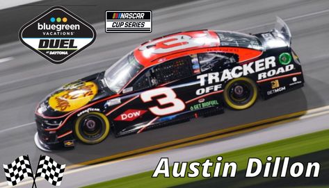 Austin Dillon wins Duel #2 Bluegreen Vacations, Austin Dillon, Nascar Cup, Nascar Cup Series, Nascar, Austin, Sports Car