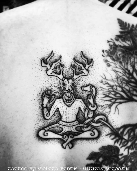 Cernunnos Tattoo, Celtic Tattoo, Old School Tattoo Designs, Nature Spirits, Tattoo Flash Art, Viking Age, Flash Art, Old School Tattoo, Body Tattoos