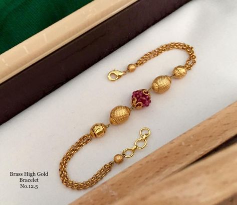 Rudraksha Jewelry Bracelets, Gold Bracelets For Women Indian Daily Wear, Rudraksha Bracelet Women Gold, Rudraksh Bracelet For Women, Rudraksha Jewelry For Women, Gold Breslet, Ruby Ring Designs, Rudraksha Jewelry, Antique Gold Bracelet