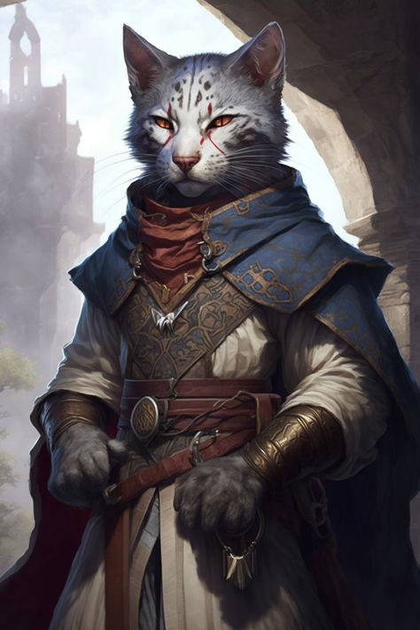 Tabaxi Noble, Tabaxi Cleric, Tabaxi Bard, Anthro Cat, Rogue Character, Pathfinder Character, Dnd Races, Beast Creature, Cat Character