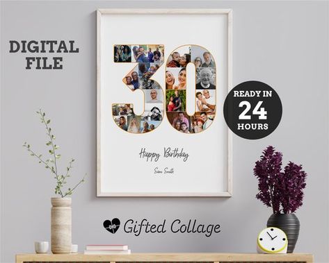 30th Birthday Photo Collage , 30th Custom Gift, 30th Personalised Present , 30th Birthday Gift , 30th Personalised Picture Happy Birthday Sam, 30th Birthday Ideas For Women, 30th Birthday Presents, Birthday Photo Collage, Digital Photo Album, Collage Foto, Foto Collage, Bday Gifts, Photo Collage Gift