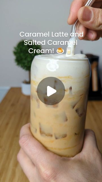 Hand Frother, Caramel Cream, Caramel Creams, Double Espresso, Salted Caramel Sauce, Caramel Syrup, Caramel Latte, Espresso Shot, Iced Latte