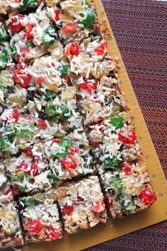 Fruit Cake Seven Layer Bars, Seven Layer Bars, 7 Layer Bars, Nigella Lawson Recipes, Cake Bars Recipe, Candied Pineapple, Bar Desserts, Fruit Cake Cookies, Layer Bars