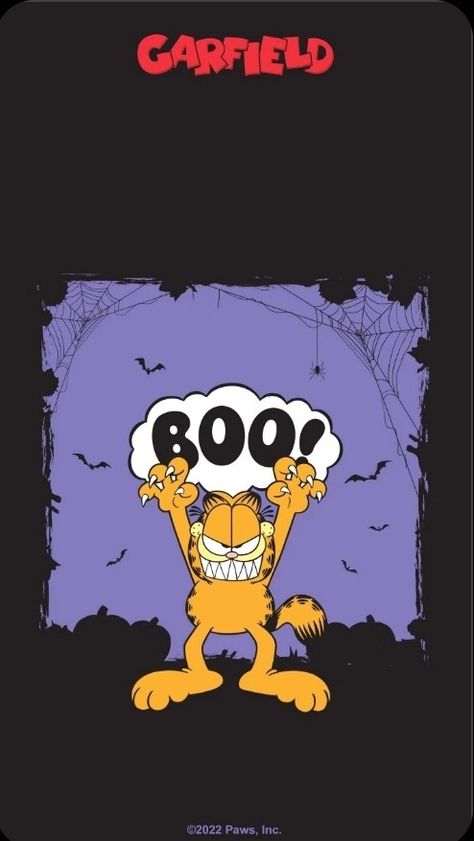 Fall Garfield Wallpaper, Garfield Fall Wallpaper, Halloween Garfield Wallpaper, Garfield Poster Vintage, Garfield Phone Wallpaper, Cute Garfield Wallpaper, Garfield Halloween Wallpaper, Garfield Lockscreen, Garfield Background