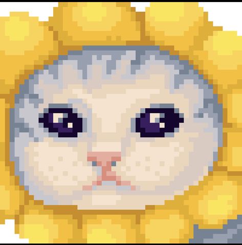 Anime Pixel, 8 Bit Art, Flower Boy, Easy Pixel Art, Cool Pixel Art, Visually Pleasing, Anime Pixel Art, Flower Boys, Flower Doodles