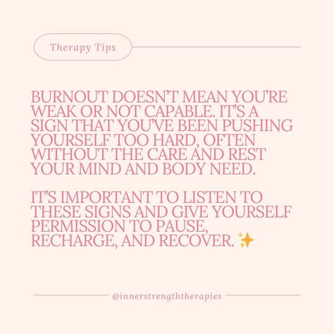 Feeling burnt out? You’re not alone… trust me! If you’re experiencing burnout, it can feel overwhelming, but there are steps you can take to take back control of your mental and psychical health. As a therapist it’s something I come across a lot with clients… so here’s the four main things you can do today to start healing from burnout: 💡 Prioritise rest and relaxation 💡 Set clear boundaries 💡 Engage in physical activity 💡 Seek professional support when needed Your mental health matter... Feeling Burnt Out Quotes, Burnt Out Quotes, Burn Out Quotes, Burnout Quotes, Clear Boundaries, Feeling Burnt Out, Rest And Relaxation, Burn Out, Physical Activity