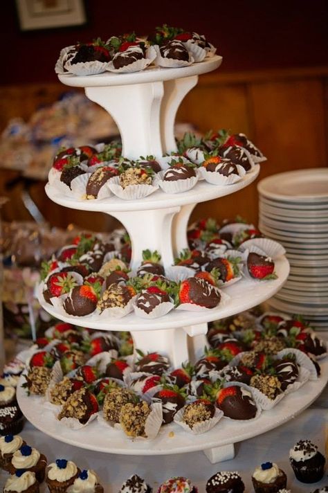 Dessert table | fall wedding | strawberries Wedding Treat Table, Wedding Treats Table, Dessert Table Wedding, Wedding Strawberries, Treat Table, Wedding Treats, Wedding Dessert Table, Couple Wedding Rings, Table Wedding