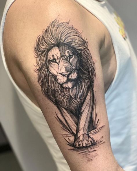 Want to get a lion tattoo but don’t know which design to choose? We gathered for you the 63 best lion tattoos for men and their meanings! Lion Tattoos For Men, Lion Shoulder Tattoo, Ma Tattoo, Lion Tattoo Sleeves, Wolf Tattoo Sleeve, Mens Lion Tattoo, Lion Tattoos, Knight Tattoo