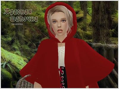 My Sims 4 Blog: Little Red Riding Hood Sim and Clothing by Severin... Sims 4 Medieval Headwear, Sims 4 Red Riding Hood Cc, Sims 4 Cc Cape Accessory, Sims 4 Cape Cc, Sims 4 Cloak Cc, Sims 4 Cloak, Sims 4 Hood Cc, Hood Sims 4, Pretty Sims