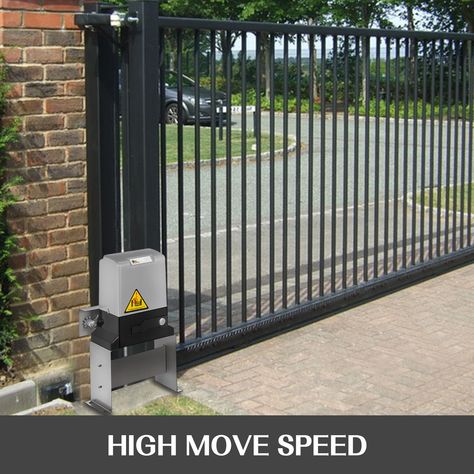 Sliding Motors Italian Brand Fixing and Maintenance Gate Front Yard, Front Yard Privacy Fence, Solar Gate Opener, Stairs Porch, Sliding Gate Motor, Metal Fence Gates, Electric Sliding Gates, Automatic Door Opener, Automatic Gate Opener