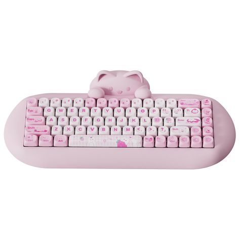 Cute Keyboard, Ergonomic Keyboard, Minimalist Layout, Windows Software, Keyboard Case, Gaming Keyboard, Favorite Apps, Pink Cat, Mechanical Keyboard