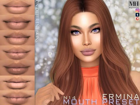 Oval Lips, Sims 4 Afro Hair, Female Lips, Sims 4 Tattoos, Sims 4 Cc Eyes, Sims Packs, Sims 4 Cc Makeup, Sims 4 Body Mods, Sims 4 Cc Skin