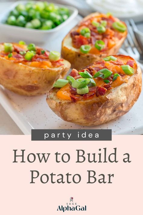 Looking for unique party ideas? Learn how to set up a baked potato bar that's perfect for any gathering. From ensuring a smooth setup to selecting the best toppings, this guide offers practical tips and creative ideas to make your party a hit. Whether it's a casual get-together or a special celebration, a baked potato bar is a versatile and enjoyable option. Find out how to prepare and serve delicious baked potatoes that cater to various dietary needs, making your event inclusive and memorable. Creative Ideas To Make, Baked Potato Bar, Perfect Baked Potato, Unique Party Ideas, Potato Bar, Baked Potato Casserole, Best Party Food, Pasta Dinners, Baked Potatoes