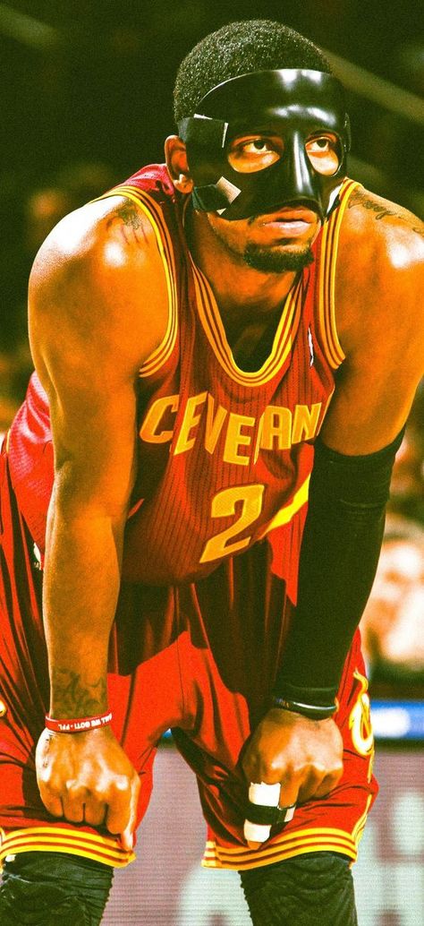 Kyrie Irving Cavs Wallpaper, Kyrie Irving Mask, Kyrie Irving Wallpapers Aesthetic, Masked Kyrie, Kyrie Irving Aesthetic, Kyrie Cavs, Kyrie Irving Cavs, Kyrie Irving Wallpapers, Cavs Wallpaper