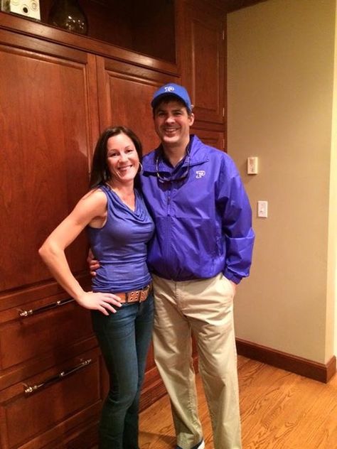 Coach Taylor and Tami Taylor Friday Night Lights couples Halloween costume Coach Taylor And Tami Costume, Friday Night Lights Costume, Tami Taylor, Coach Taylor, Couples Halloween Costume, Couples Halloween, Friday Night Lights, Couple Halloween, Couple Halloween Costumes