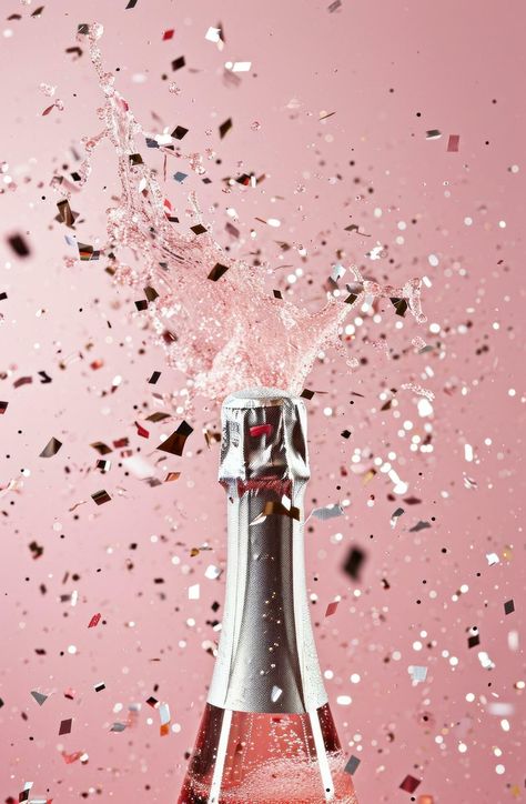 Download the AI generated champagne bottle falling on a pink background 36718379 royalty-free Stock Photo from Vecteezy for your project and explore over a million other images and backgrounds. Pink Happy New Year, Gold Moodboard, Celebration Champagne, December To Remember, Cake Photoshoot, Party Champagne, Year Wallpaper, Glitter Champagne, New Year Pictures