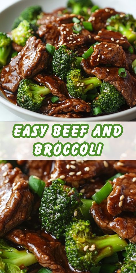 A quick and easy beef and broccoli stir-fry with tender beef, crisp broccoli, and a savory sauce. A healthier alternative to takeout, ready in under 30 minutes! Easy Beef And Broccoli, Broccoli Stir Fry, Beef And Broccoli, Broccoli Beef, Quick Easy Recipes, Tender Beef, Savory Sauce, Easy Beef, Healthy Alternatives