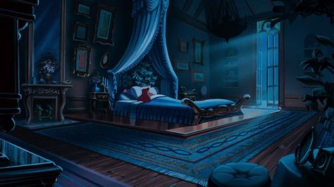 Prince Eric's Castle is where he lives with his wife, Ariel and his daughter, Melody. A wall was... Ariel Bedroom, Ariel Castle, Desenhos Love, Castle Bedroom, Mermaid Bedroom, Anime Places, Episode Backgrounds, Fantasy Rooms, Bg Design