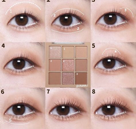 Makeup Tutorial Korean, School Makeup Tutorial, Teknik Makeup, Monolid Eye Makeup, Monolid Eyes, Monolid Makeup, Enhance Beauty, Best Makeup Tutorials, Subtle Makeup