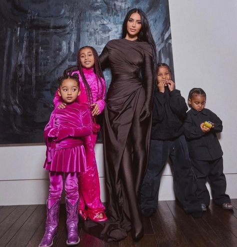 THE KARDASHIAN family has big plans for the grandchildren to take over the family’s nearly $3billion empire with skincare, toy, clothing and more lines.  The most popular brands of the family include Kim’s company SKIMS, Kylie’s Kylie Cosmetics, Kylie Skin and Kylie Baby, Khloe’s Good American, Kendall Jenner’s 818 Tequila, Kourtney’s Poosh and Rob’s Arthur […] Kim Kardashian Kids, Kim Kardashian Children, All Brown Outfit, Kardashians Jenner, Kardashian Christmas, Jenner Kids, Kardashian Kids, Jenner Family, Kardashian Family