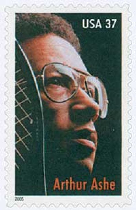 2005 37c Arthur Ashe for sale at Mystic Stamp Company  #3936 Arthur Ashe, Usa Stamps, Commemorative Stamps, Postage Stamp Art, African Diaspora, Black American, Postal Stamps, African American History, History Facts