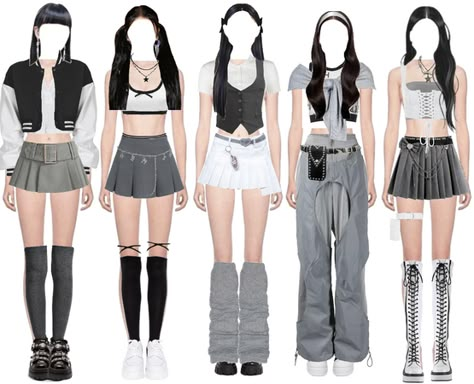 Aidqnii on ShopLook | The easiest way to find the perfect outfit New Jeans Inspired Outfit, White Shoes Png, Shoes Png, Korean Outfits Kpop, Bratz Inspired Outfits, Preformance Outfits, Kpop Fashion Outfits, Performance Outfit, Kpop Outfits