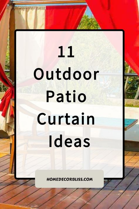 Outdoor Patio Curtains Patio Decorating Ideas With Curtains, Outdoor Carport Ideas Decor, Patios With Curtains, Diy Porch Curtains Outdoor Drapes, Outdoor Drapes Patio Porch Ideas, Gazebo Curtain Ideas, Patio Curtains Outdoor Diy, Gazebo Curtains Outdoor Diy, Porch Curtains Outdoor Diy