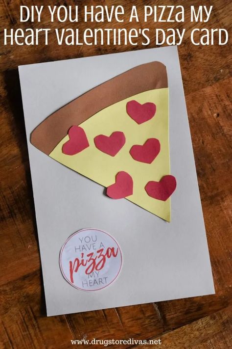 You Have A Pizza My Heart Craft, You Have A Pizza My Heart Printable, Love You To Pizzas Valentine, Valentines Day Cards Handmade Cute Ideas For Kids, You Have A Pizza My Heart, You Stole A Pizza My Heart, Diy Valentine’s Day Cards For Kids, Pizza Valentine Craft, Pizza My Heart Valentine