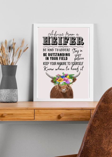 Highland Cow Quotes, Cricut Highland Cow, Highland Cow Sayings, Cow Inspirational Quotes, Cow Phrases, Free Highland Cow Svg Files For Cricut, Cow Sayings, Magnet Sayings, Cow Quotes