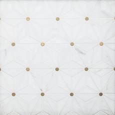 Nova Dolomite Brass Polished Marble Mosaic Penny Mosaic, Decorative Tile Backsplash, Grey Ceramic Tile, White Porcelain Tile, Waterjet Marble, White Wall Tiles, Polished Porcelain Tiles, Encaustic Cement Tile, Mosaic Decor