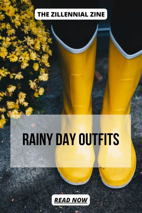 rainy day outfits Rainy Day Outfit With Rain Boots, Rainy Day Outfit Rain Boots, Rainy Day Outfit In India, Non-slip Rain Boots For Rainy Season, Ankle-high Rain Boots For Rainy Weather, Outdoor Concert Outfit, Rain Fashion, Find Your Aesthetic, Dry Heat